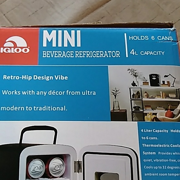 Igloo Mini Beverage Refrigerator New! - Picture 5 of 7